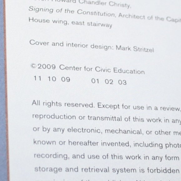2009 WE THE PEOPLE The citizen and the constitution book (bL) - Picture 3 of 4